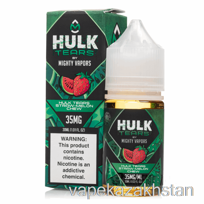 Vape Kazakhstan Hulk Tears Straw Melon Chew - Hulk Tears Salts - 30mL 50mg